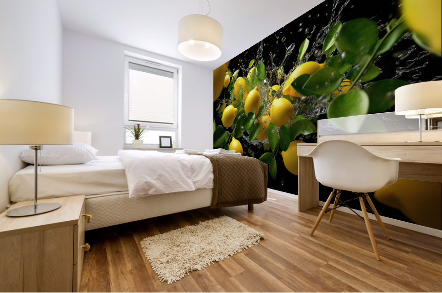 lemons crashing3 Mural print