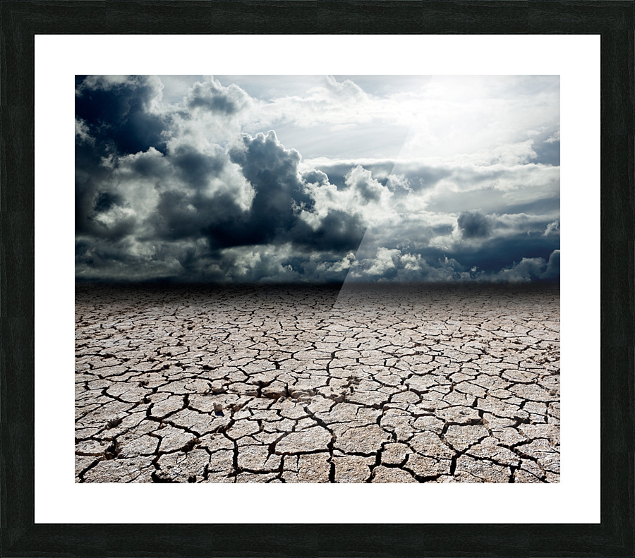 Storm desert Picture Frame print