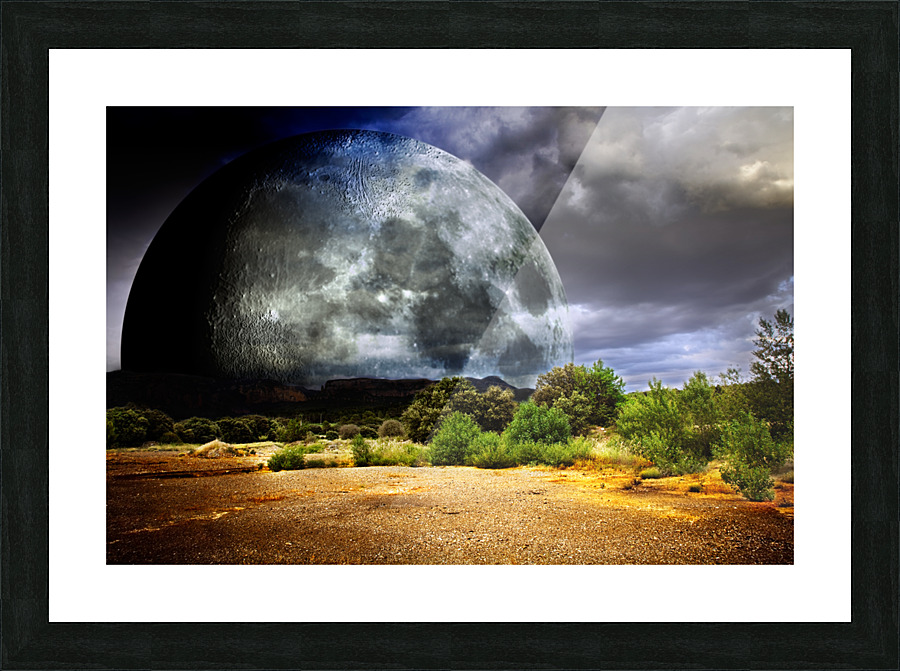 Full moon Picture Frame print