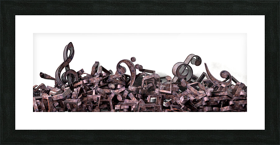 Music background design. Picture Frame print