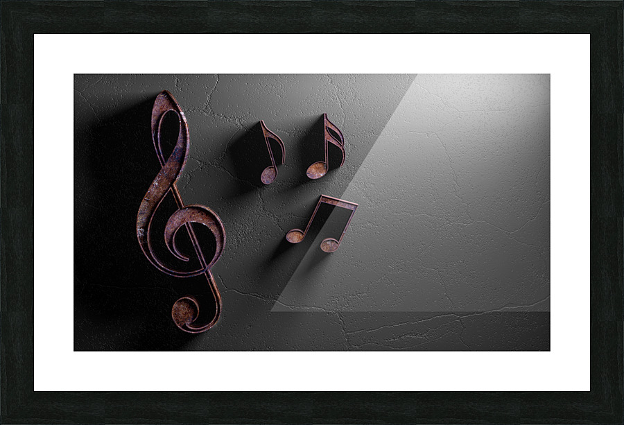 Music background design. Picture Frame print