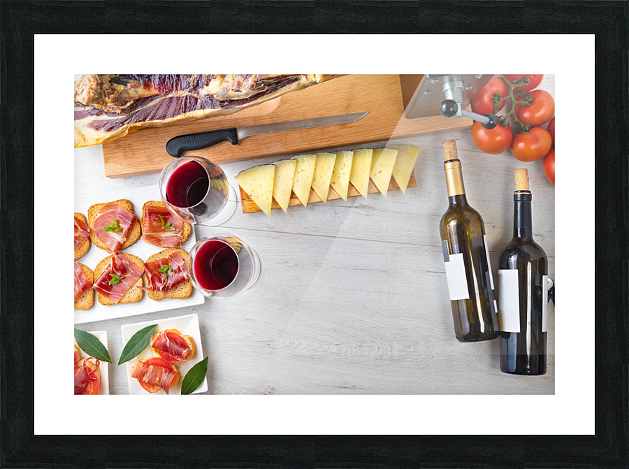 Spanish tapas and appetizers Picture Frame print