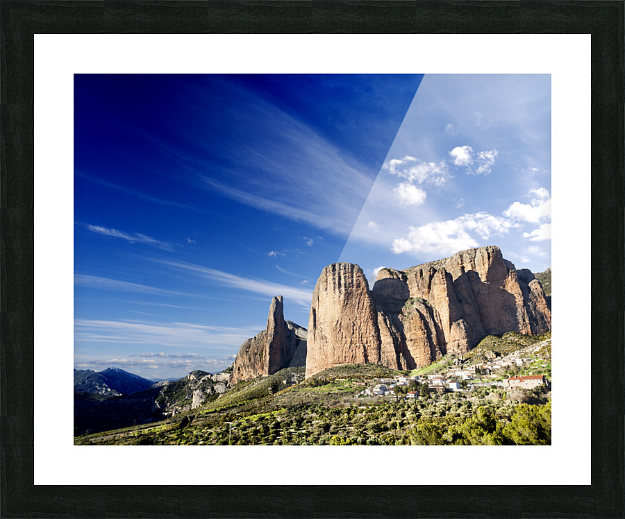Natural landscape mountain. Picture Frame print