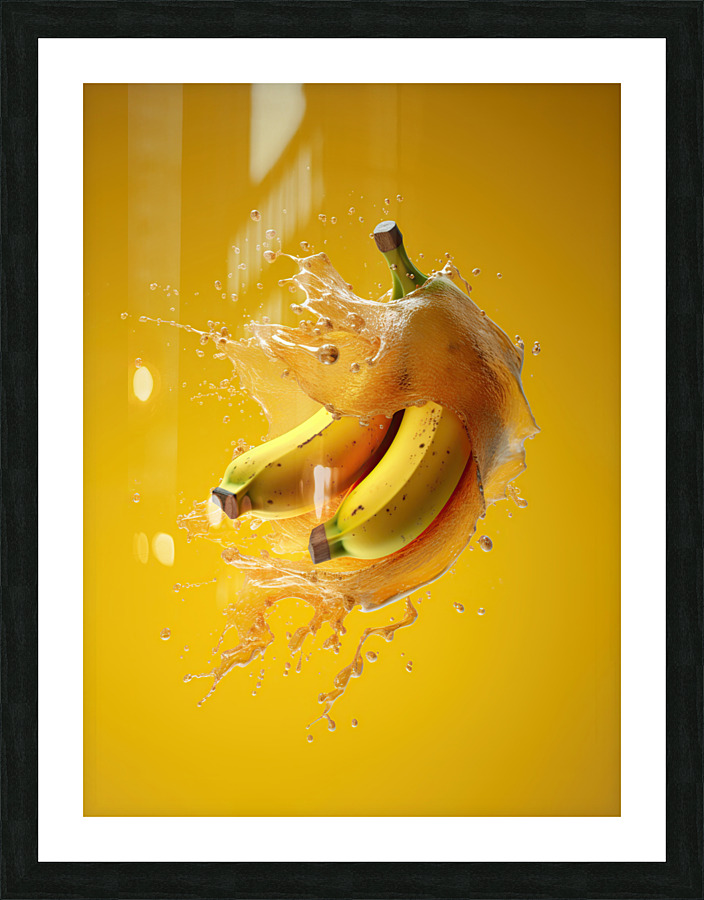 bananas crashing Picture Frame print