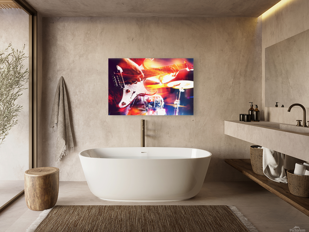Stage lights.Abstract musical background Reproduction