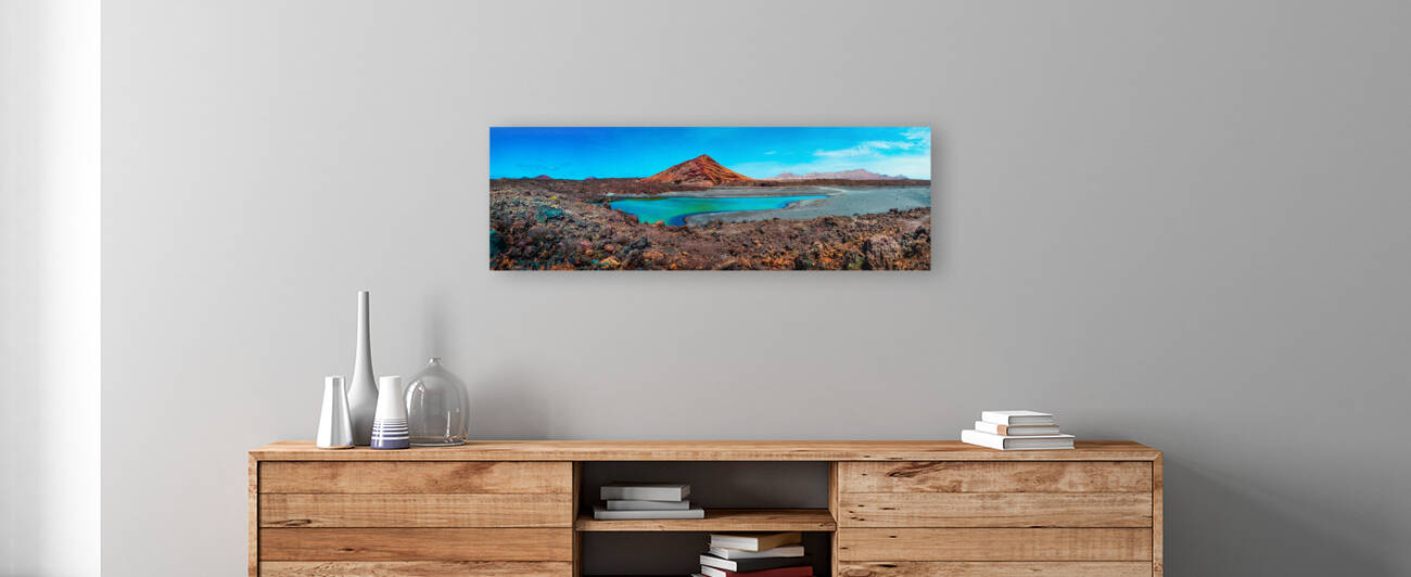 Impressive and scenic volcanic nature unique in Timanfaya Nation by Carlos Castilla