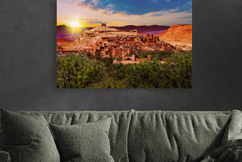 Scenic landscapes of morocco. Village of Ouarzazate by Carlos Castilla