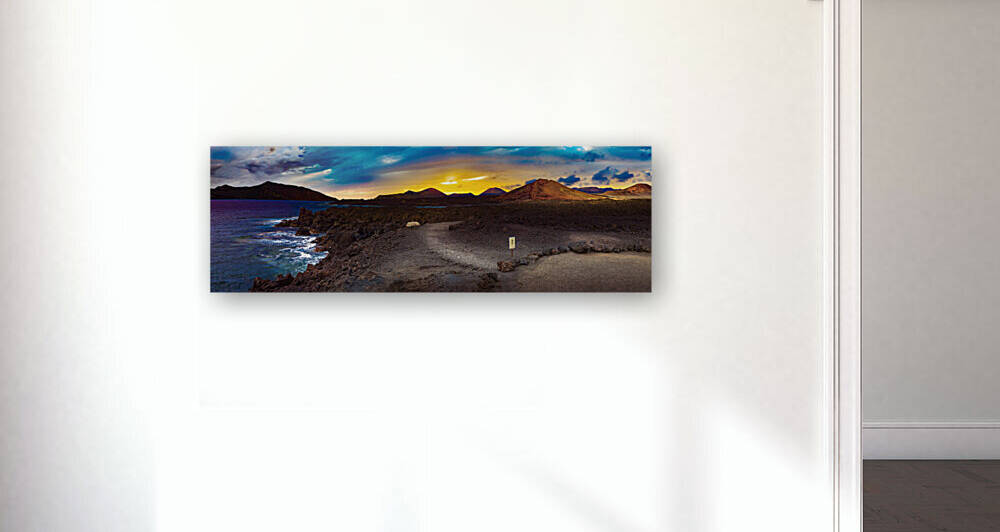 Volcanic landscape at Timanfaya National Park Lanzarote Island by Carlos Castilla