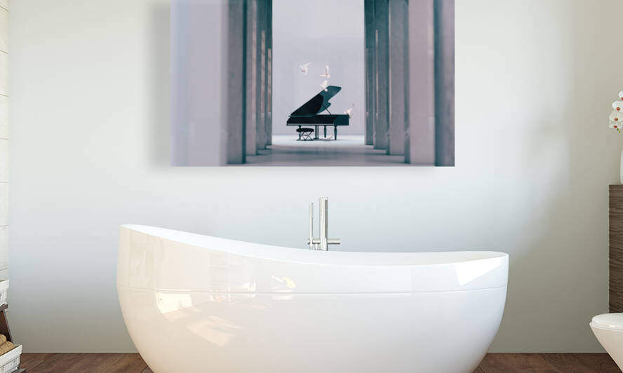 Musical background.Piano music concept.Musical design. by Carlos Castilla