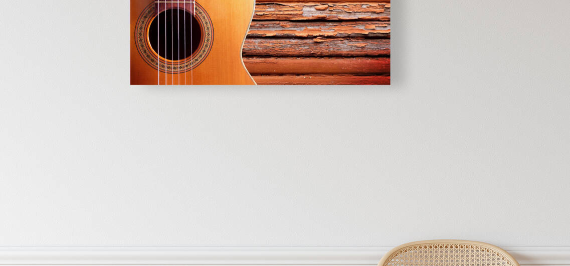 Musical design with acoustic guitar by Carlos Castilla