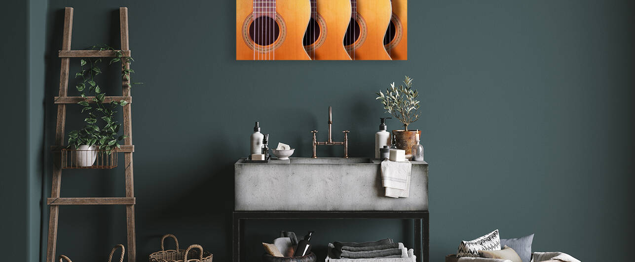 Musical design with acoustic guitar by Carlos Castilla