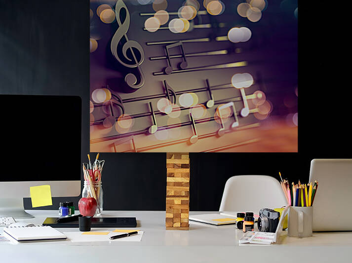 Musical design.Musical writing and Christmas carol by Carlos Castilla
