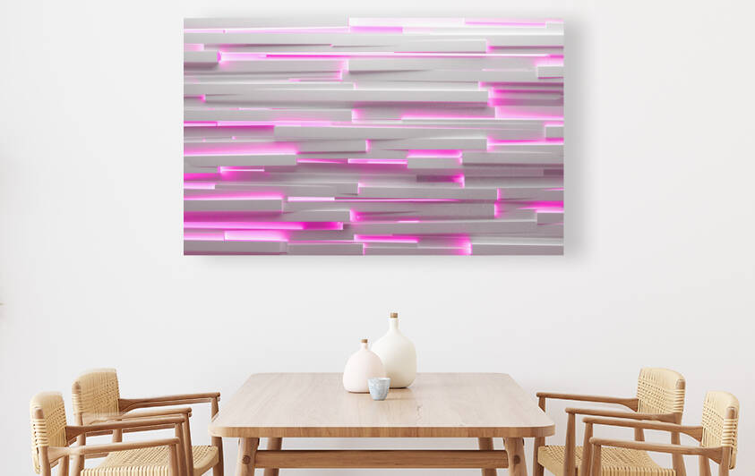 Abstract technology futuristic illustration.Neon modern lights . by Carlos Castilla