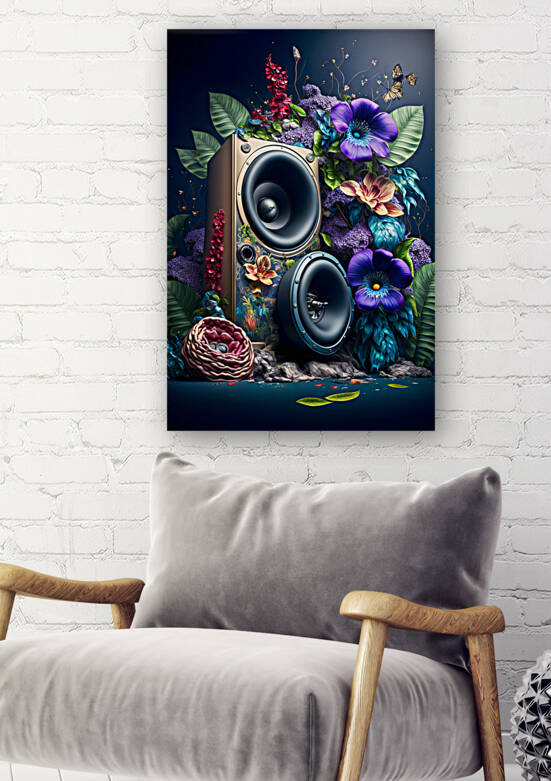 Futuristic high fidelity acoustic sound system.  by Carlos Castilla