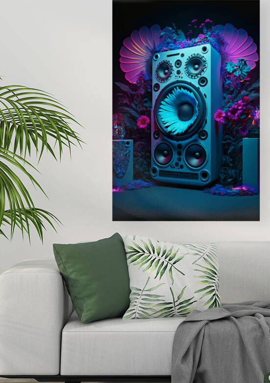 Futuristic high fidelity acoustic sound system.  by Carlos Castilla