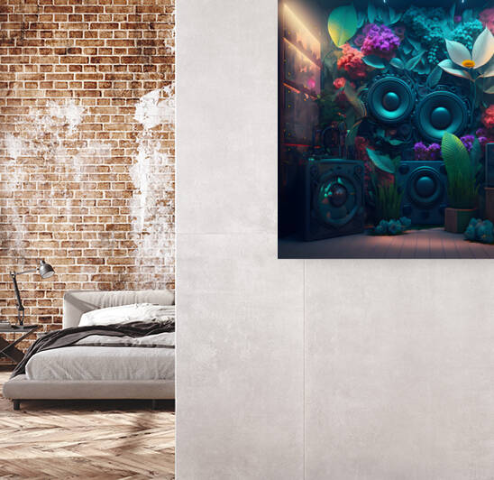 Futuristic high fidelity acoustic sound system. Ai generated. by Carlos Castilla