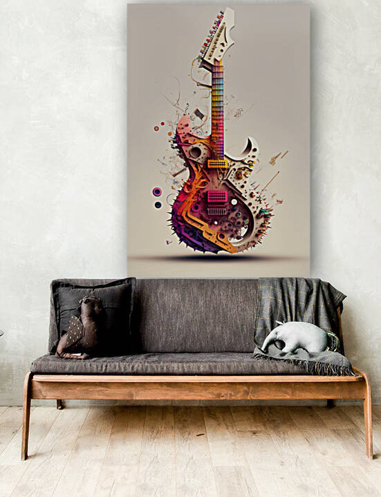 Electric guitar and musical creation. Melody and song. by Carlos Castilla