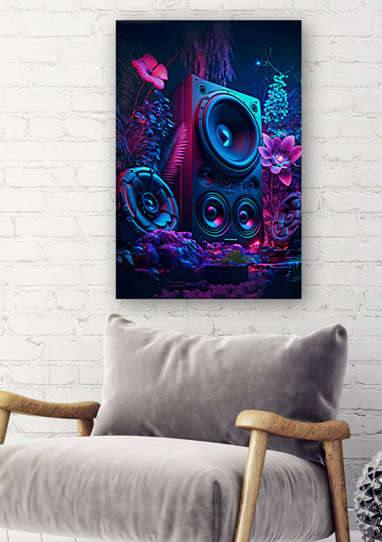 Futuristic high fidelity acoustic sound system.  by Carlos Castilla