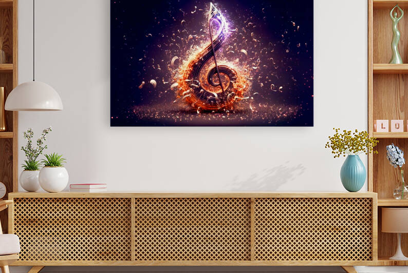 Musical explosion.Ai generated. by Carlos Castilla