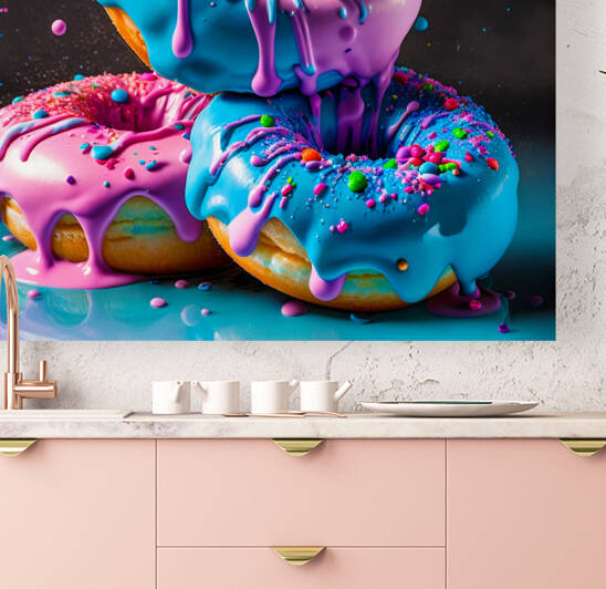 Pastry and bakery background. Desserts and colorful sweets. by Carlos Castilla