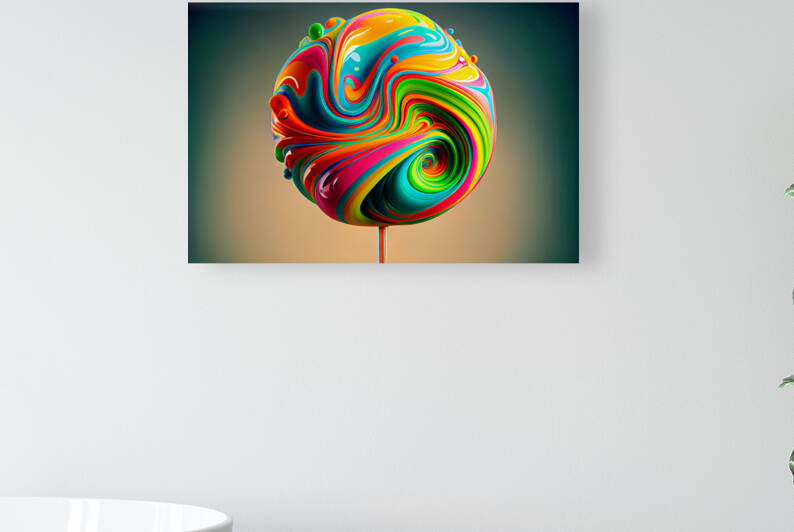 Delicious and tasty candy lollipops of different flavors. by Carlos Castilla