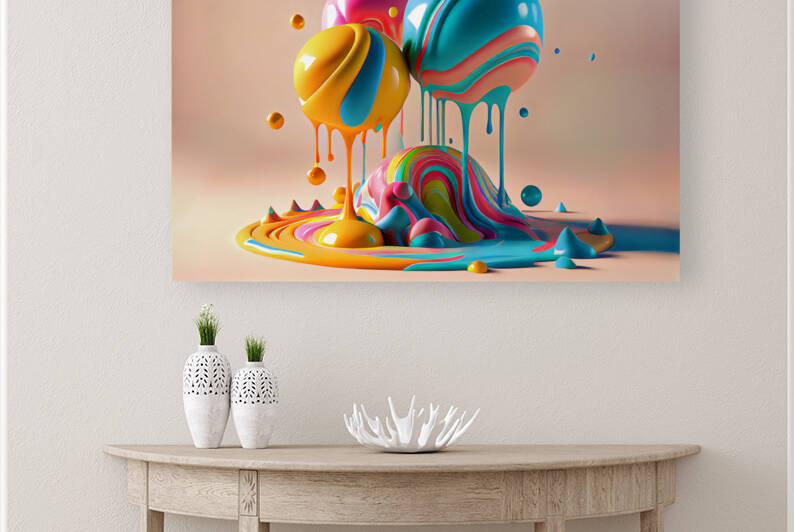 Sweaty slimy billowy dripping candy. by Carlos Castilla