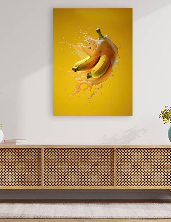 bananas crashing by Carlos Castilla