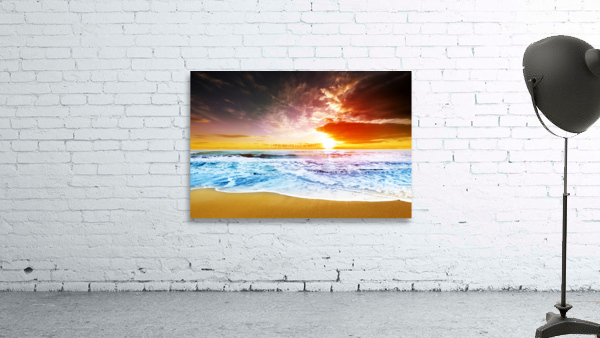 Fancy sunset and beach Wall Preview