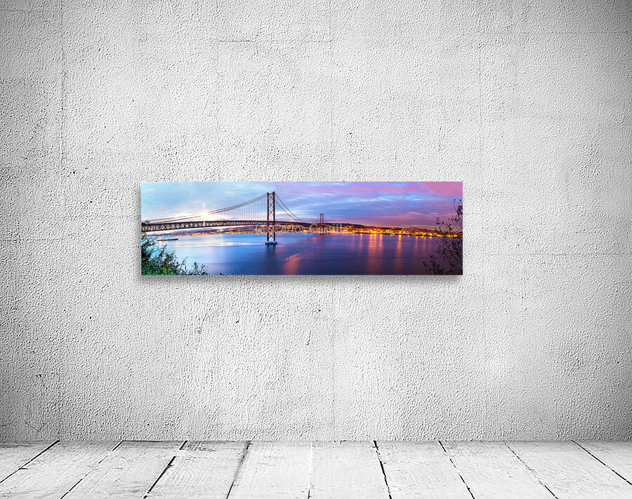 Lisbon landscape at sunset Wall Preview