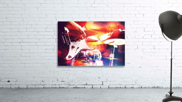 Stage lights.Abstract musical background Wall Preview