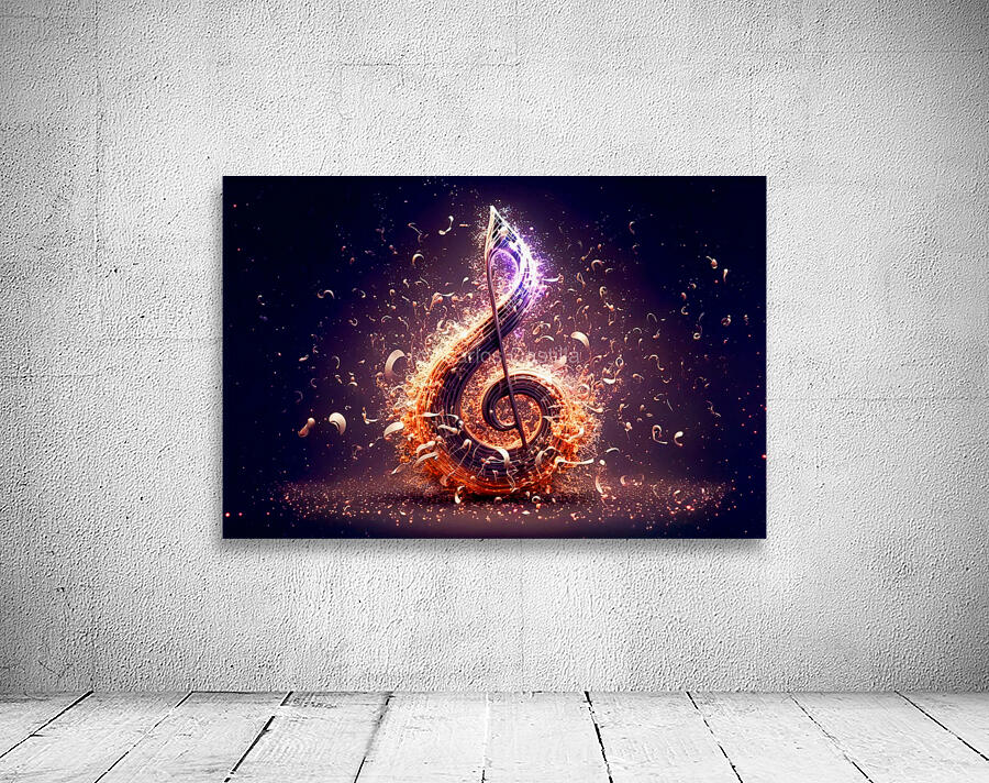 Musical explosion.Ai generated. Wall Preview