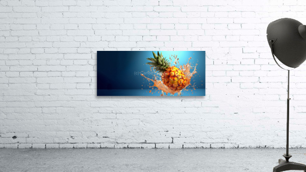 pineapple crashing Wall Preview