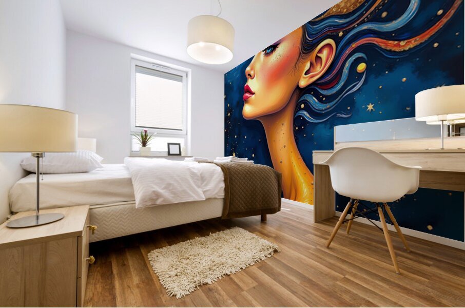 The Celestial Siren Mural print