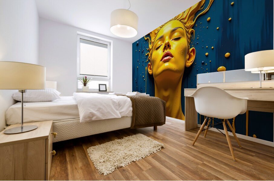Golden Efflorescence Mural print