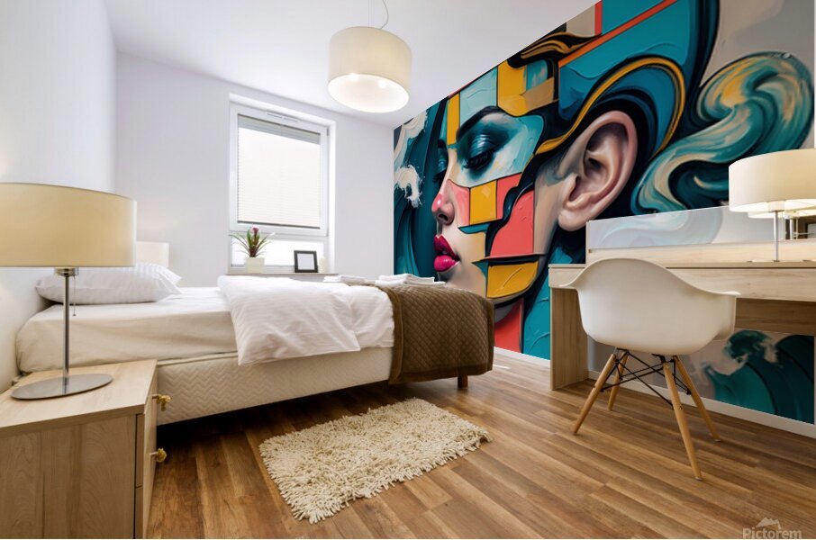 Hyperspectral Embrace Mural print