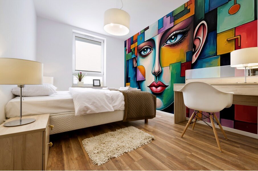 Abstract Identity Mural print