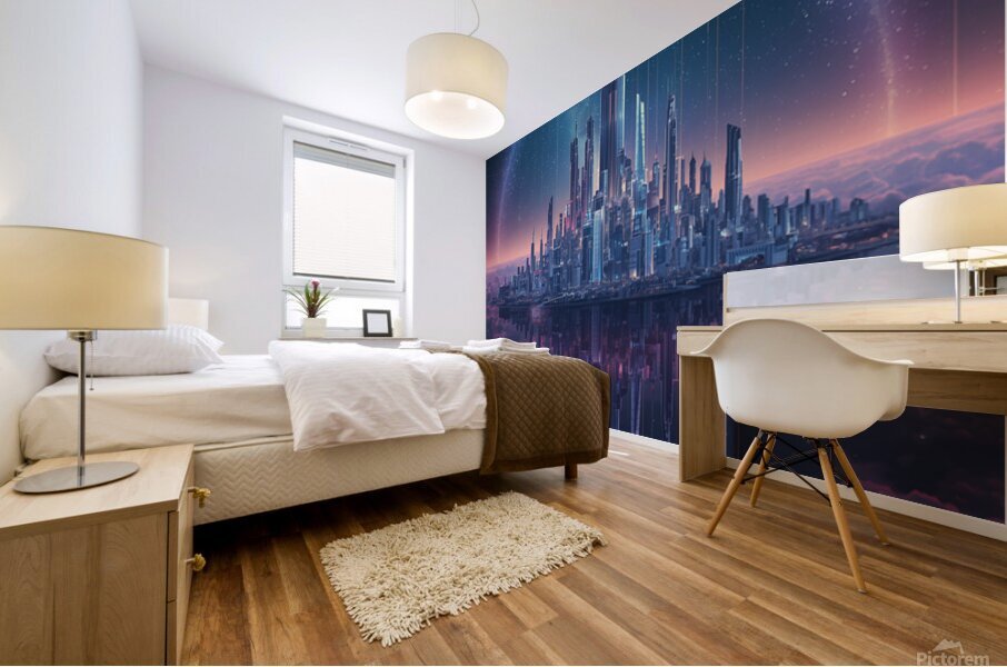 Floating Utopia Mural print