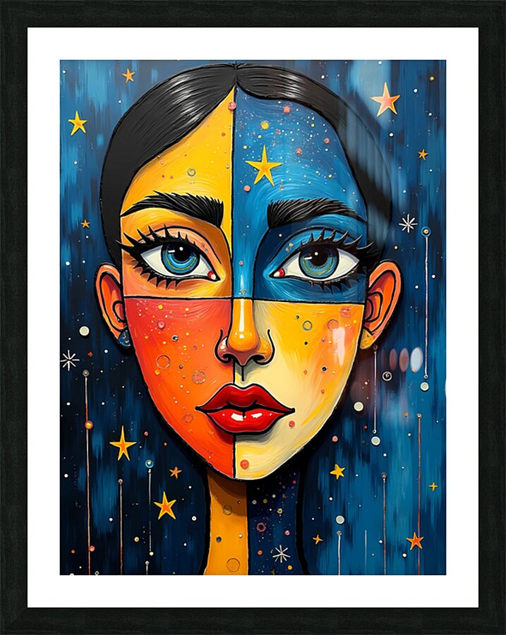 Cosmic Quadrant Picture Frame print