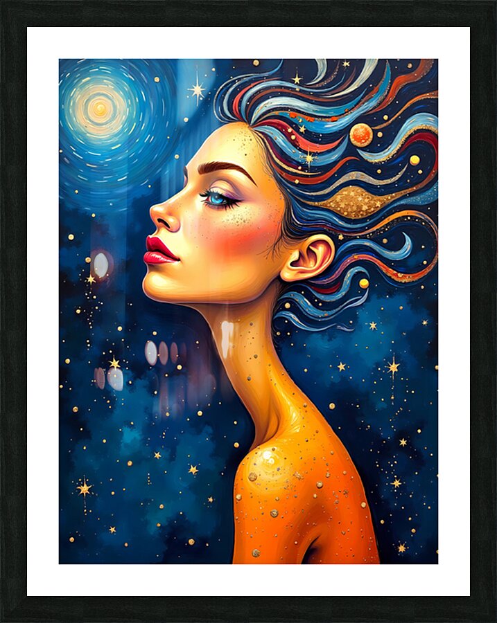 The Celestial Siren Picture Frame print