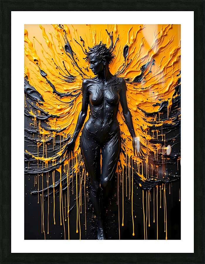 The Black Phoenix Picture Frame print