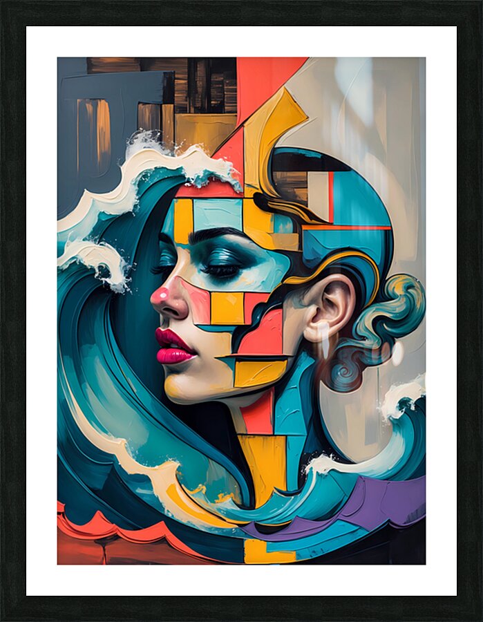 Hyperspectral Embrace Picture Frame print