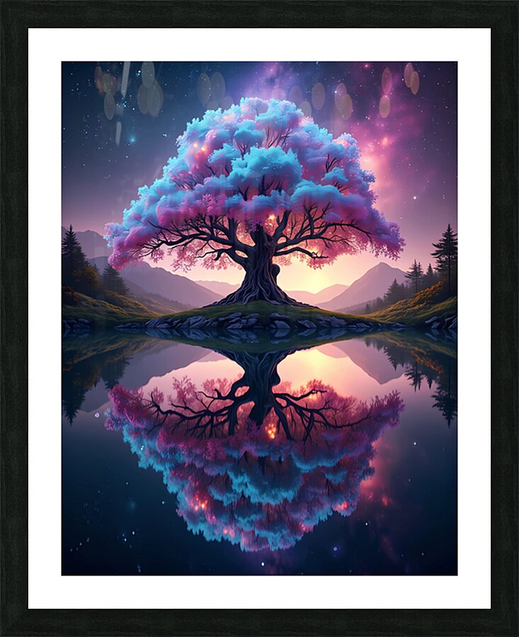 The Nexus Tree Picture Frame print