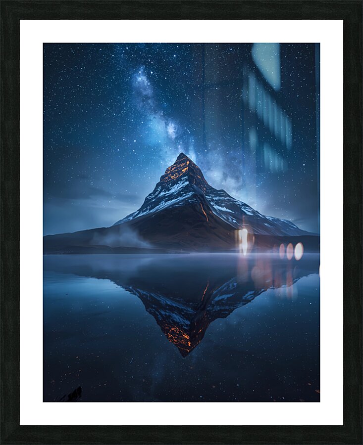 Auroras Reflection Picture Frame print