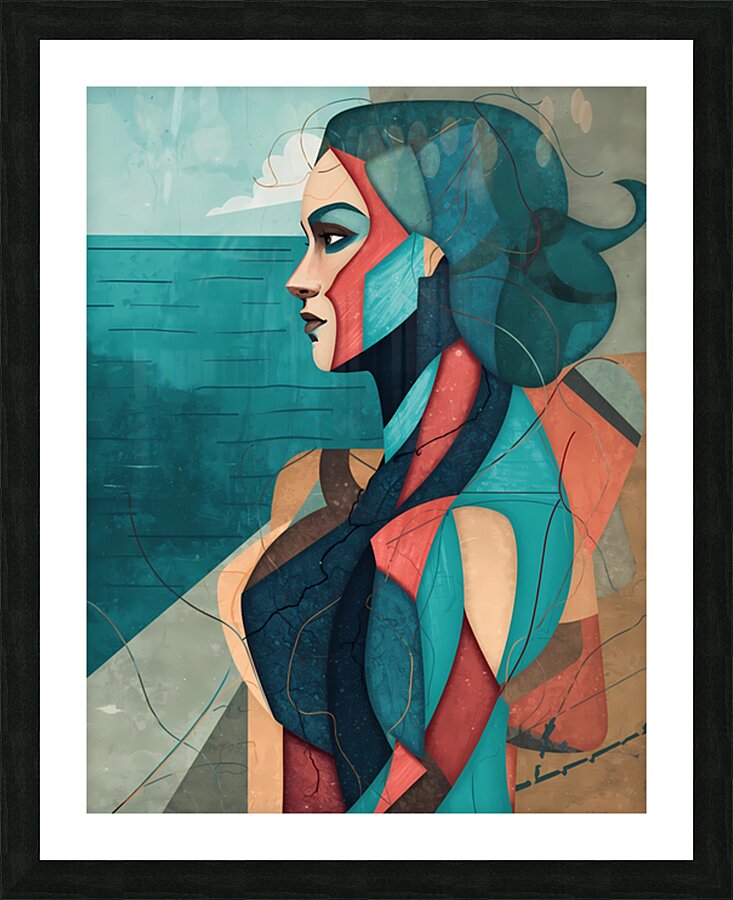 The Fragmented Figure Picture Frame print