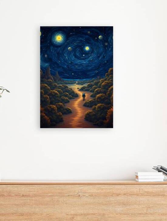 Modern Van Gogh: A Starry Journey by Majed Najjari