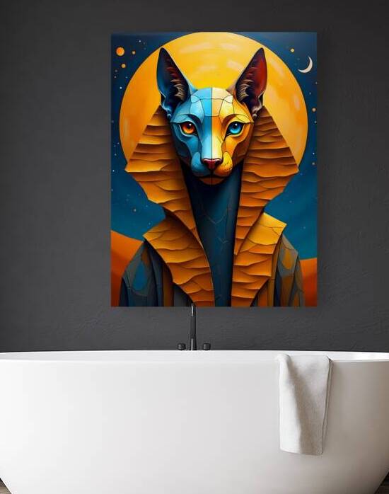 The Sphinx of Indigo and Gold  by Majed Najjari