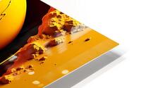 Golden Drip HD Metal print
