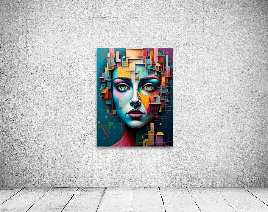Cubist Portrait Wall Preview