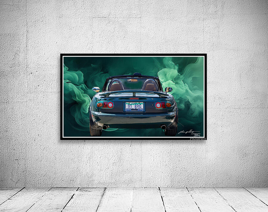 Miata smoke show Wall Preview