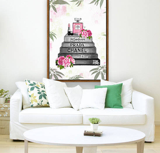 Bookstacks with Perfume and Flower	 by dllara